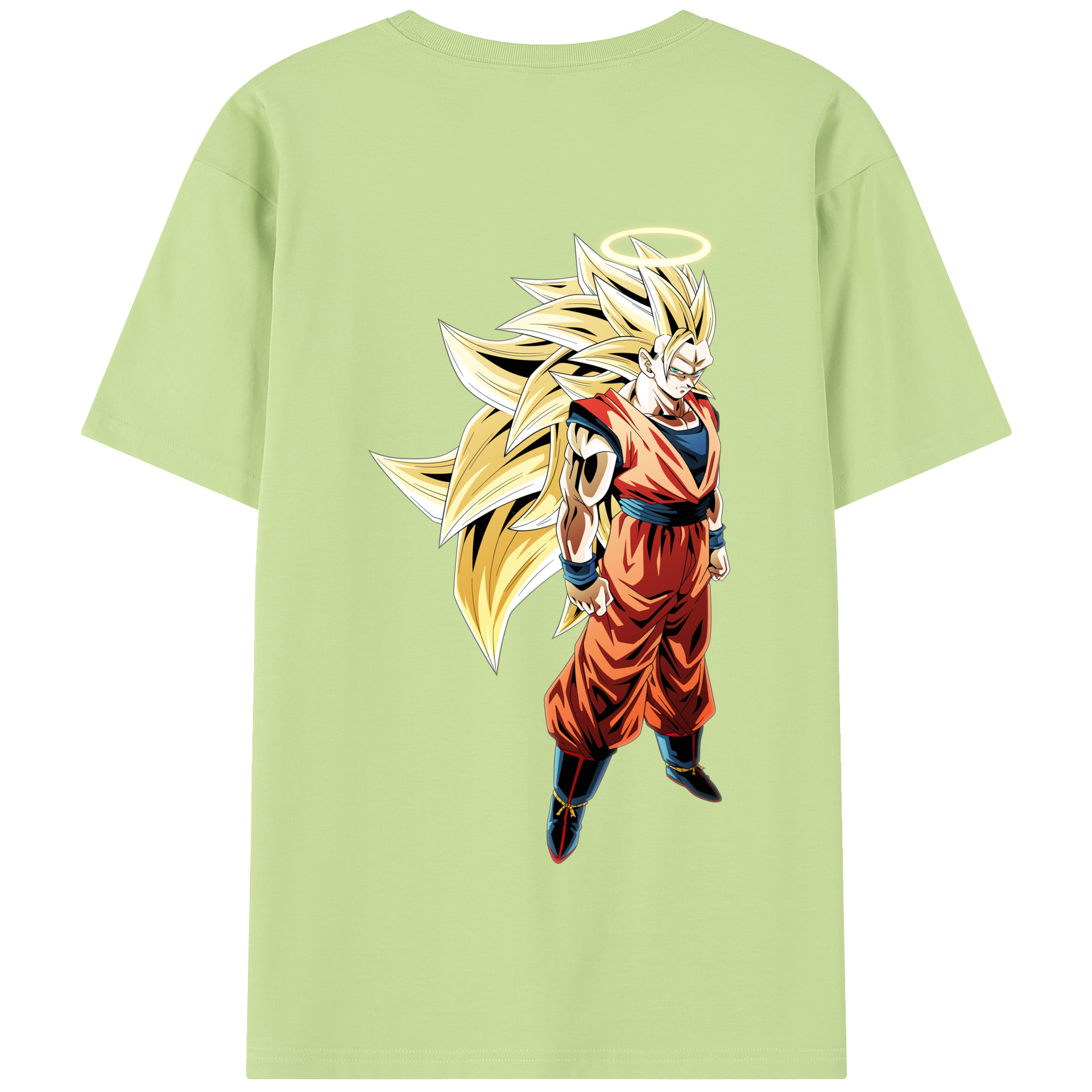 （画像用） ドラゴンボール 孫悟空（そん ごくう）Son Goku カカロット DRAGON BALL Kakarotto 綿100％半袖Tシャツ（背面プリント）
